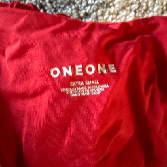 Red Ribbed Bikini Set - Picture 4 of 5